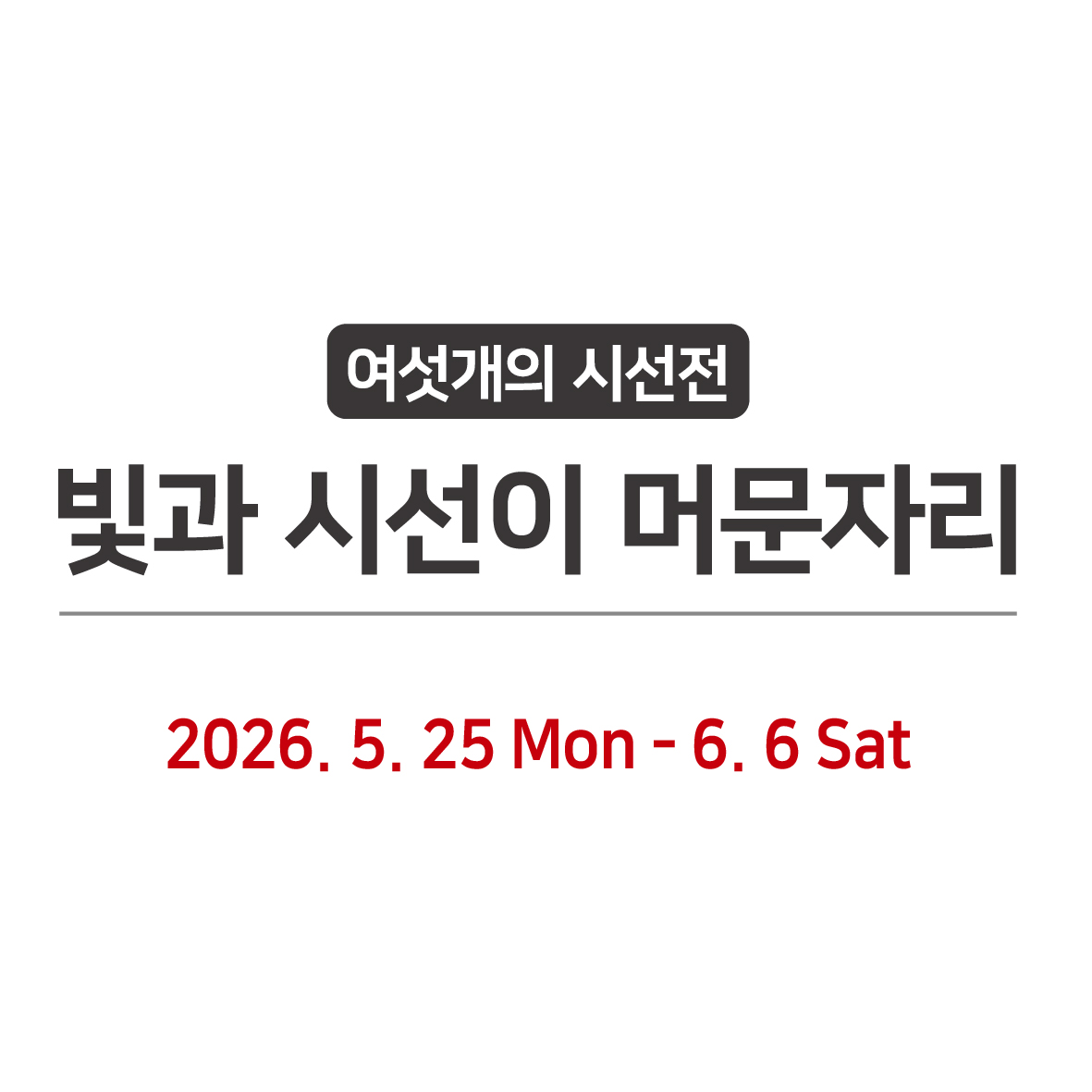 빛과 시선이 머문자리
